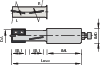 Schaftfräser mit HW-Wendeplatten - Z=2+2, Drehrichtung L+R Produktbild