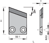 Leimfugen-Ziehklingen-Wechselplatten (Flächenziehklinge) HW - Homag Aggregat FA10, FA11, FA12 Produktbild